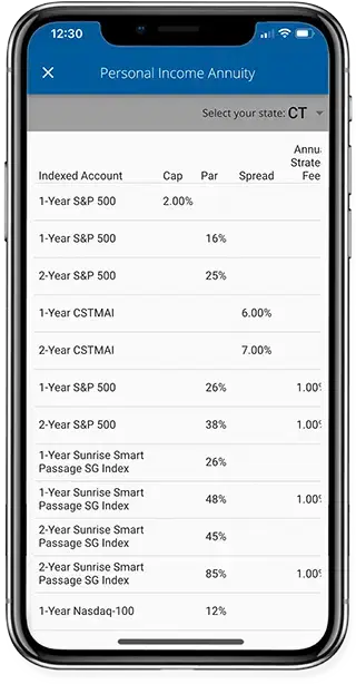 picture of agent app rates by state