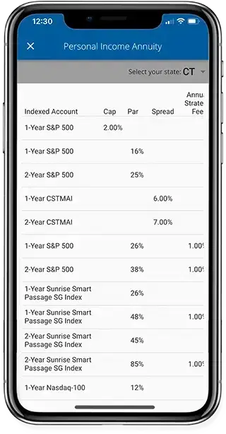picture of agent app rates by state