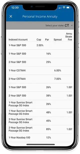 picture of agent app rates by state