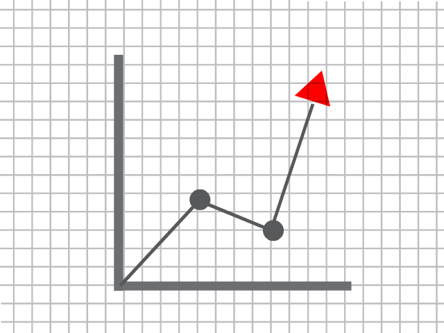 Animated arrow moving back and forth