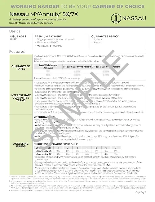 MYAnnuity Summary