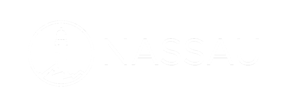 Nassau White Horizontal Logo