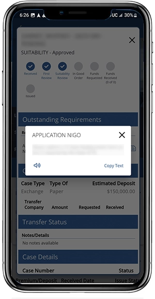 Nassau Agent App Case Status